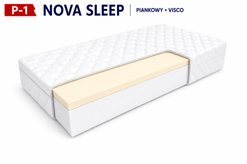 Materac piankowy P-1 NOVA SLEEP z pianką VISCO