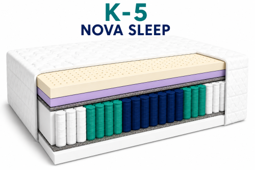 Materac kieszeniowy K-5 NOVA SLEEP z VISCO i LATEXEM