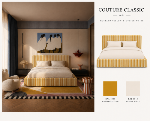 COUTURE CLASSIC No.1 – designerskie łóżko tapicerowane
