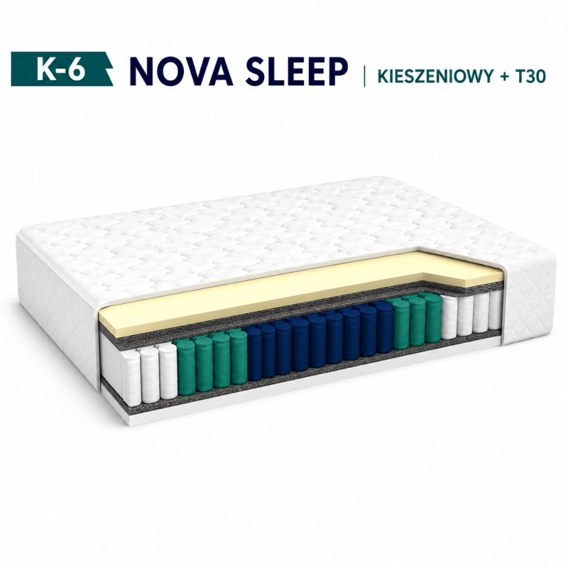 Materac kieszeniowy K-6 NOVA SLEEP