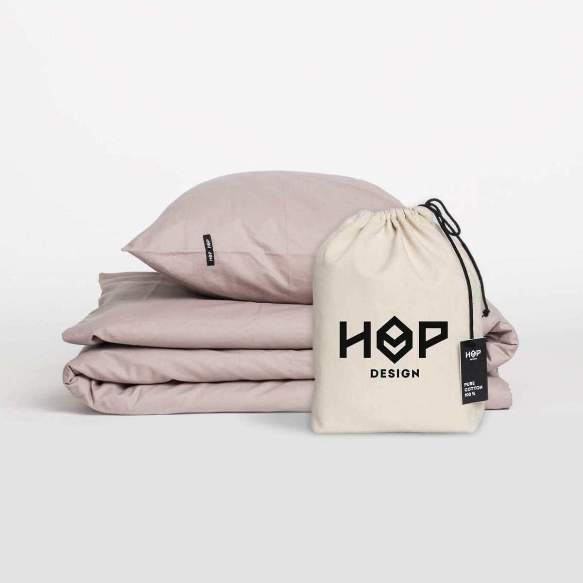 Pościel bawełniana PURE – Brudny Róż | 100% bawełna | HOP DESIGN