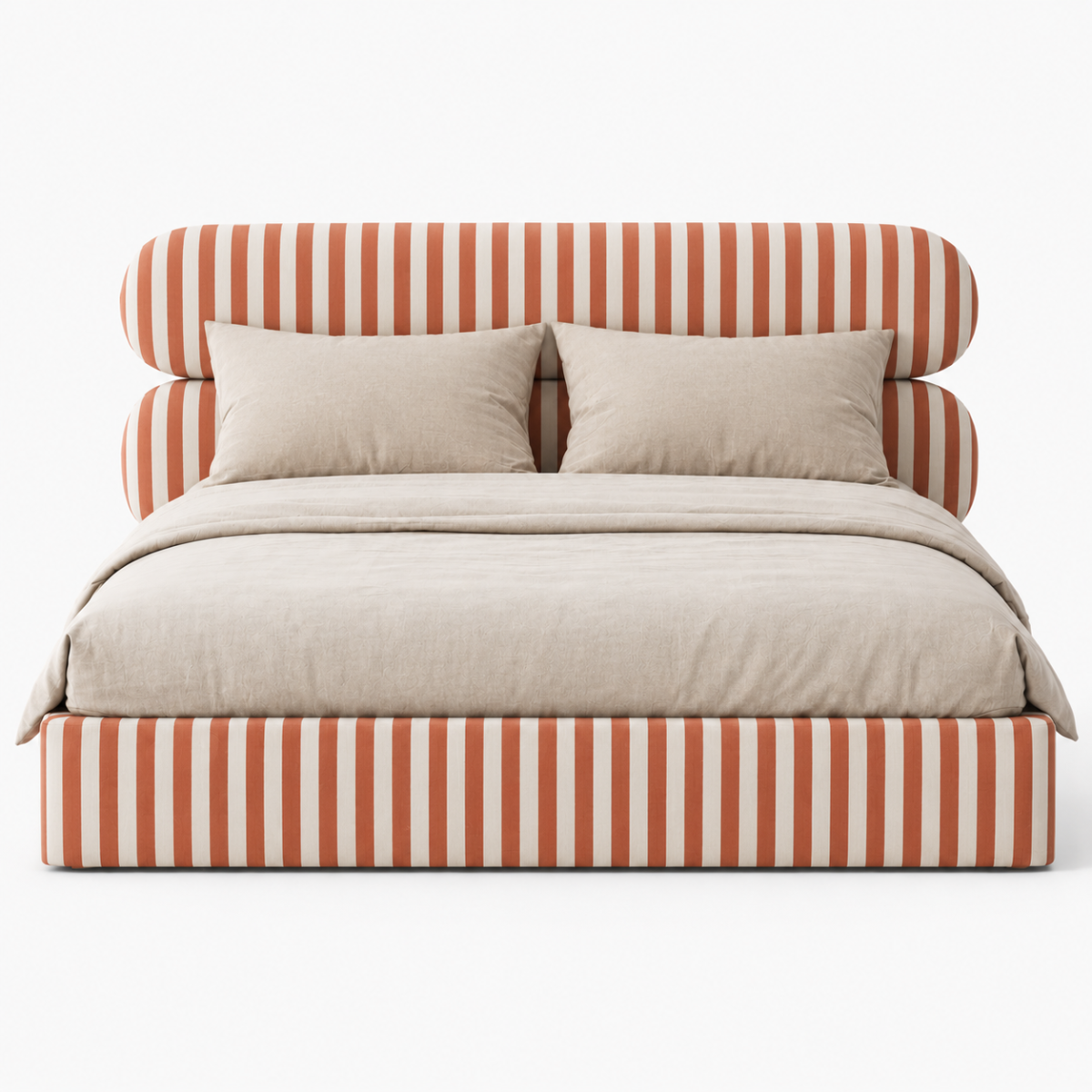 MOU Stripes No1.  - designerskie łóżko tapicerowane 