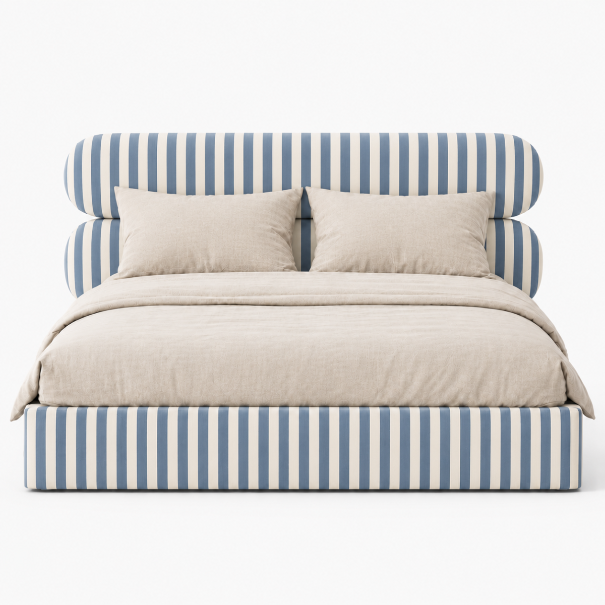 MOU Stripes No.3  - designerskie łóżko tapicerowane   