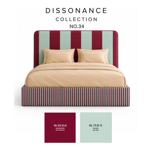 DISSONANCE No.34 – designerskie łóżko tapicerowane - kolory