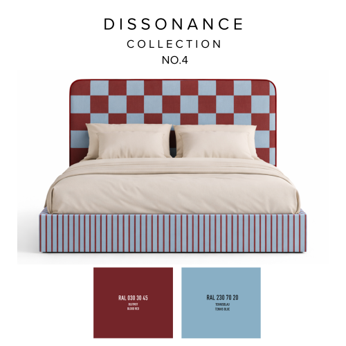 DISSONANCE No.4 – designerskie łóżko tapicerowane
