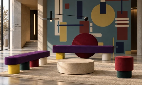 Ławka LE CORBUSIER COLORS