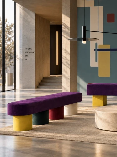 Ławka LE CORBUSIER COLORS