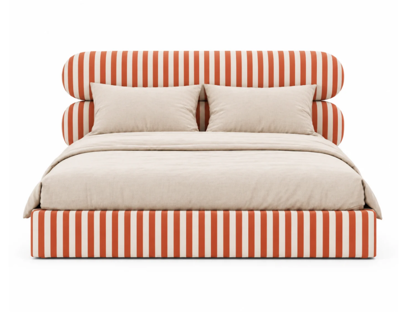 MOU Stripes No.1 - designerskie łóżko tapicerowane