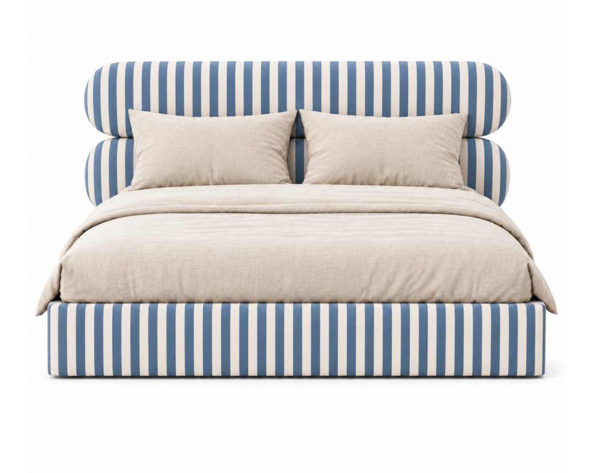 MOU Stripes No.3  - designerskie łóżko tapicerowane   