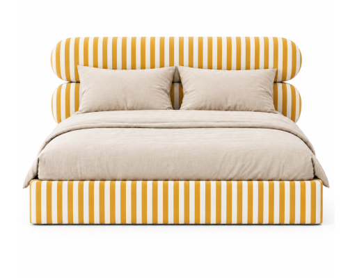 MOU Stripes No.2 - designerskie łóżko tapicerowane