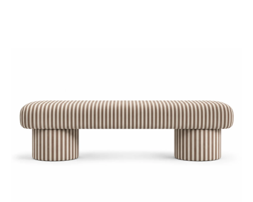 ŁAWKA tapicerowana COUTURE cappuccino/krem