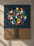 ABSTRACT FLORA No. 2 – oryginalny obraz abstrakcyjny 100 × 120 cm | Katarzyna Jasyk