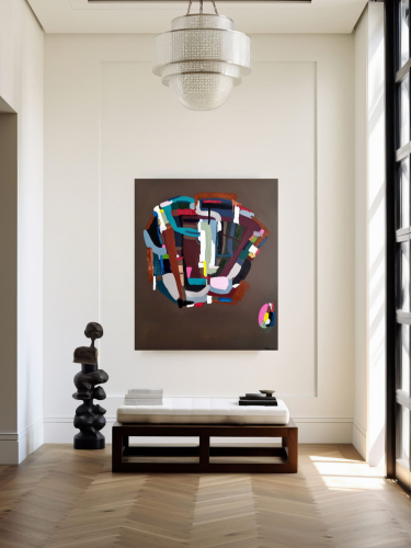 MIND'S SPACE – oryginalny obraz abstrakcyjny 100 × 120 cm | Katarzyna Jasyk