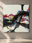TREE OF LIFE – oryginalny obraz abstrakcyjny 120 × 120 cm | Katarzyna Jasyk
