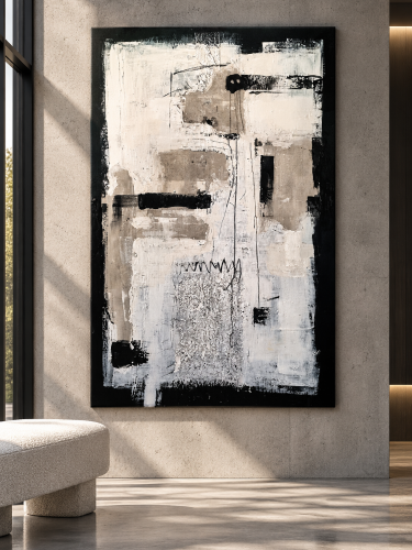 NO TITLE – ABSTRACTION | Obraz abstrakcyjny 100 × 150 cm – Katarzyna Jasyk