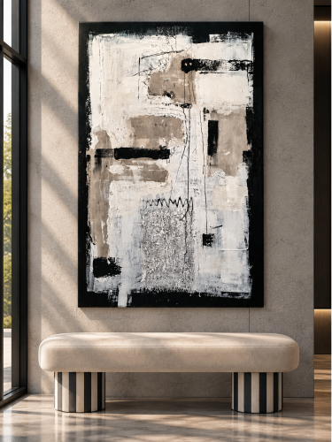 NO TITLE – ABSTRACTION | Obraz abstrakcyjny 100 × 150 cm – Katarzyna Jasyk