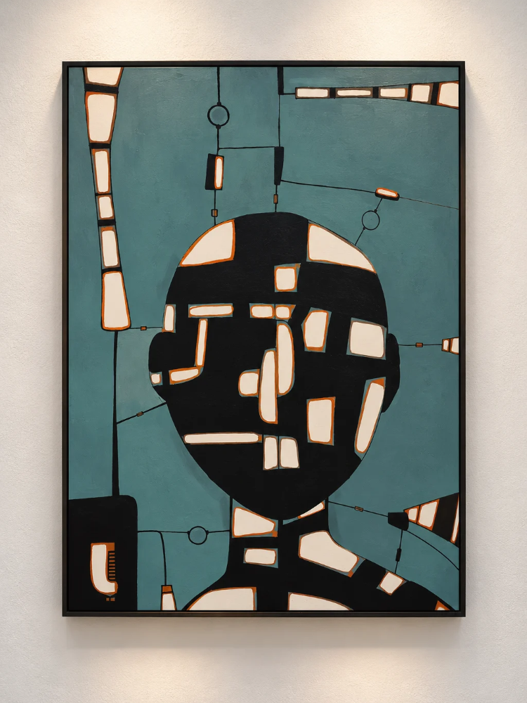 THINKS – nowoczesny obraz na płótnie 70×90 | Katarzyna Jasyk
