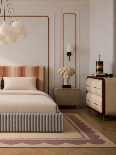 COUTURE DUO No.1 – designerskie łóżko tapicerowane