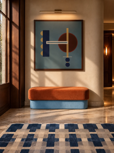 ławka LE CORBUSIER COLORS No.3 - designerska ławka tapicerowana