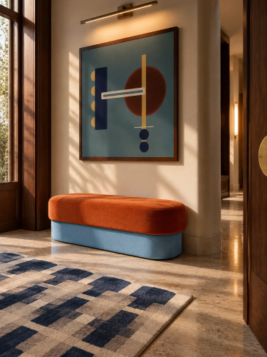 ławka LE CORBUSIER COLORS - designerska ławka tapicerowana