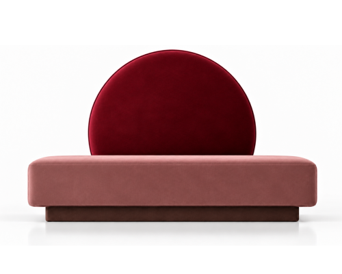 Designerska sofa LE CORBUSIER COLORS No. 2 z okrągłym oparciem – projekt Katarzyny Jasyk dla Ravenart.