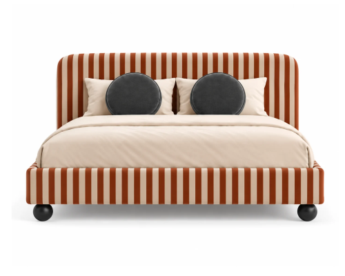 BONBON STRIPES – designerskie łóżko tapicerowane